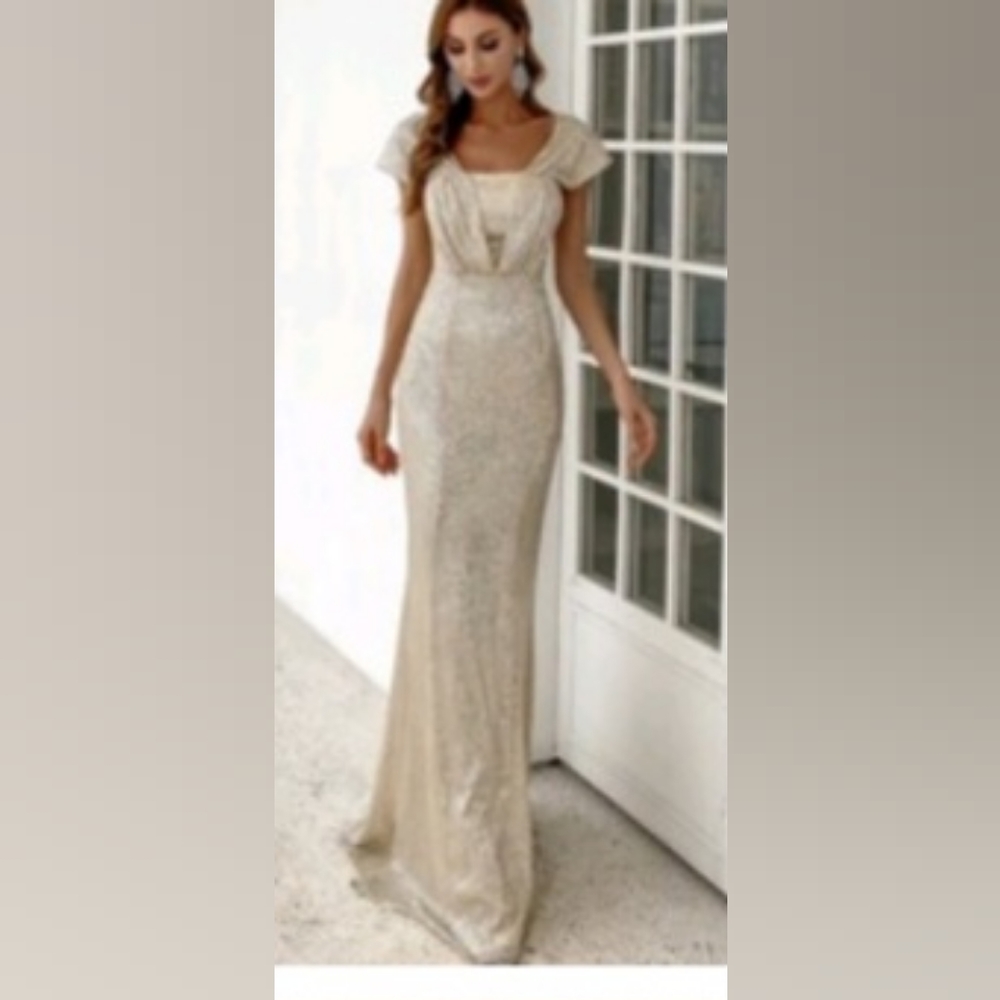 Sequence Champaign Mermaid Dress